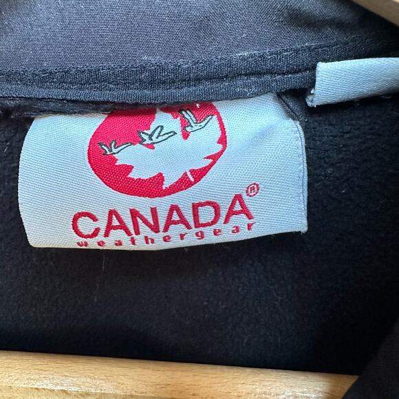 Canada Weathergear Black Patch Softshell Jacket Medium - Picture 2 of 11